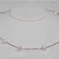 Pearl Necklace 45 cm silver chain